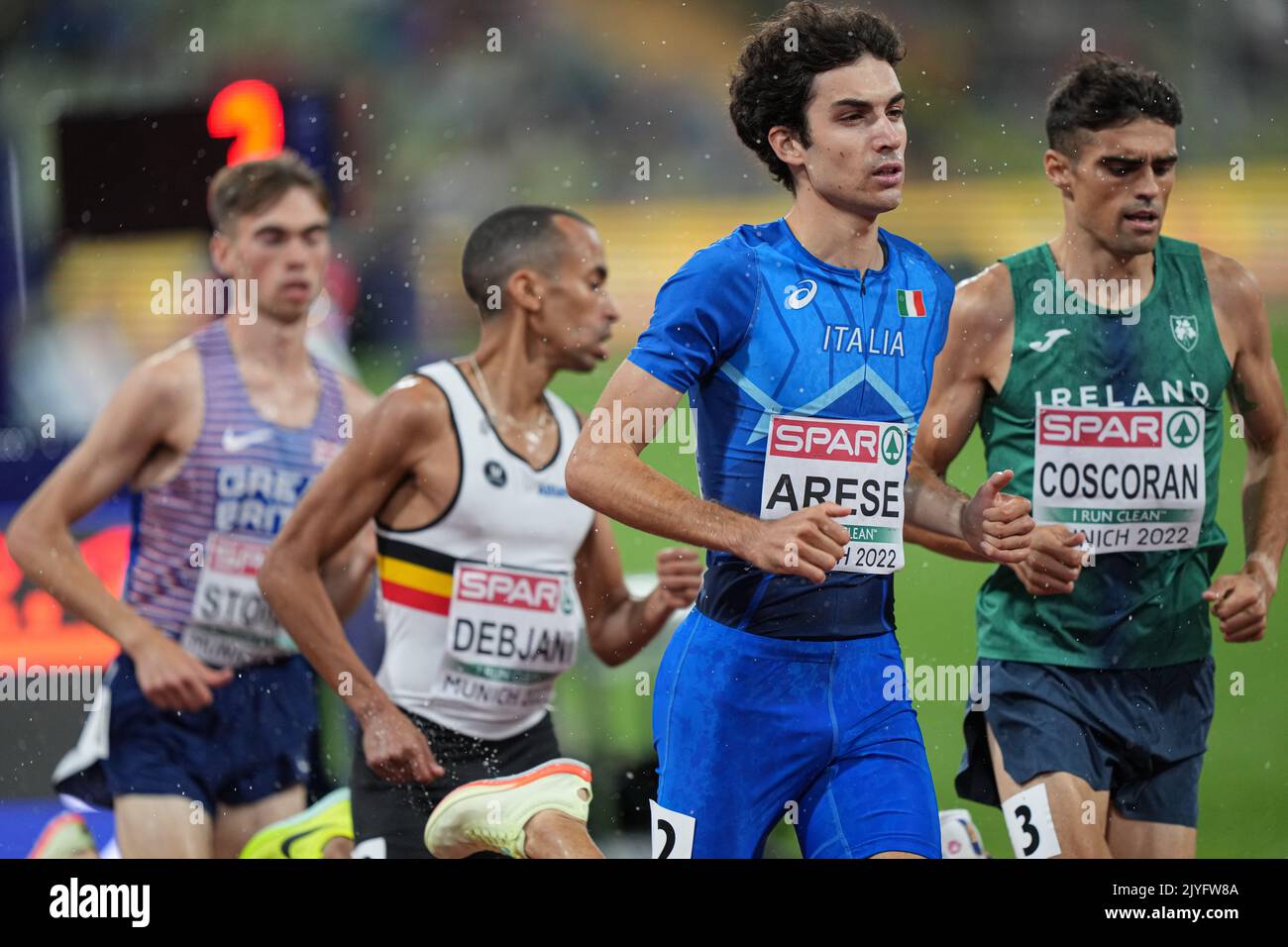 Pietro Arese nimmt an den 1500 Metern der Leichtathletik