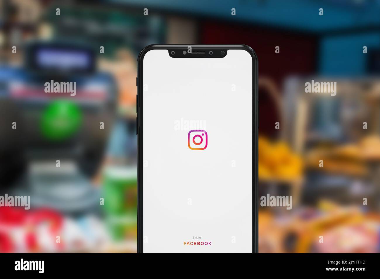 New York, USA - 1. September 2022: Instagram-App auf dem Telefonbildschirm, illustrative Editorial Stockfoto