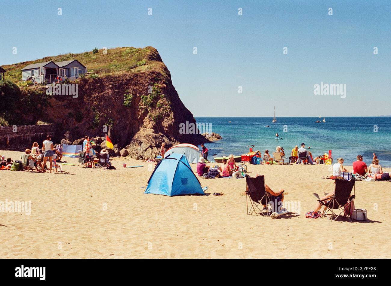 Mouthwell Strand, Hope Cove, South Devon, England, Vereinigtes Königreich. Stockfoto