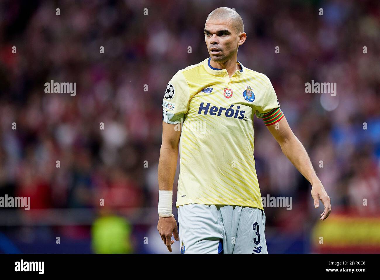 Kepler Laveran Lima Ferreira Pepe vom FC Porto während des UEFA Champions League-Spiels zwischen Atletico de Madrid und dem FC Porto, Gruppe B, spielte am 7. September 2022 im Civitas Metropolitano Stadium in Madrid, Spanien. (Foto von Ruben Albarran / PRESSIN) Stockfoto