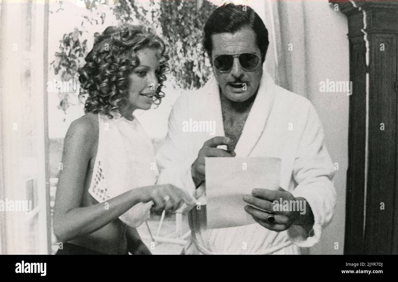 Die Schauspielerin Sydne Rome und der Schauspieler Marcello Mastroianni im Film What?, D/I/F 1972 Stockfoto