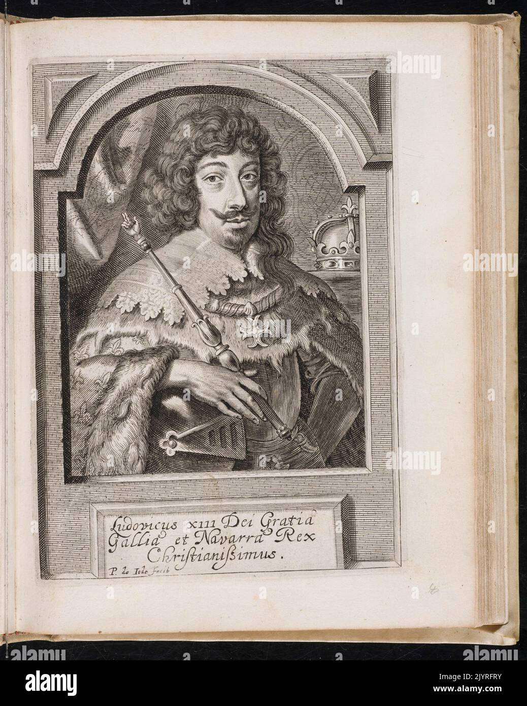Ludwig XIII. (1601–1643) war von 1610 bis zu seinem Tod 1643 König von Frankreich. Seine Herrschaft führte zur Stärkung der königlichen Macht, zur Zentralisierung und zu politischen Schlüsselfiguren wie Kardinal Richelieu. Ludwig XIII. Spielte eine entscheidende Rolle im Dreißigjährigen Krieg und legte den Grundstein für die Herrschaft seines Sohnes Ludwig XIV Stockfoto