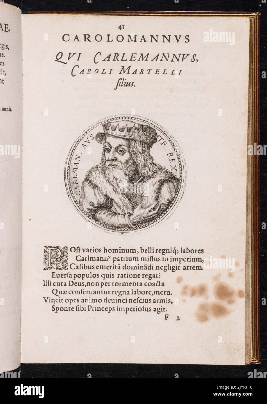 Carolomannus war eine bemerkenswerte historische Figur, die möglicherweise in der europäischen Politik oder Militärgeschichte involviert war. Weitere Einzelheiten sind unklar, aber der Name deutet auf eine Verbindung zum Königshaus oder zum Adel des mittelalterlichen Europas hin. Stockfoto Carolomannus war eine bemerkenswerte historische Figur, die möglicherweise in der europäischen Politik oder Militärgeschichte involviert war. Weitere Einzelheiten sind unklar, aber der Name deutet auf eine Verbindung zum Königshaus oder zum Adel des mittelalterlichen Europas hin. Stockfoto