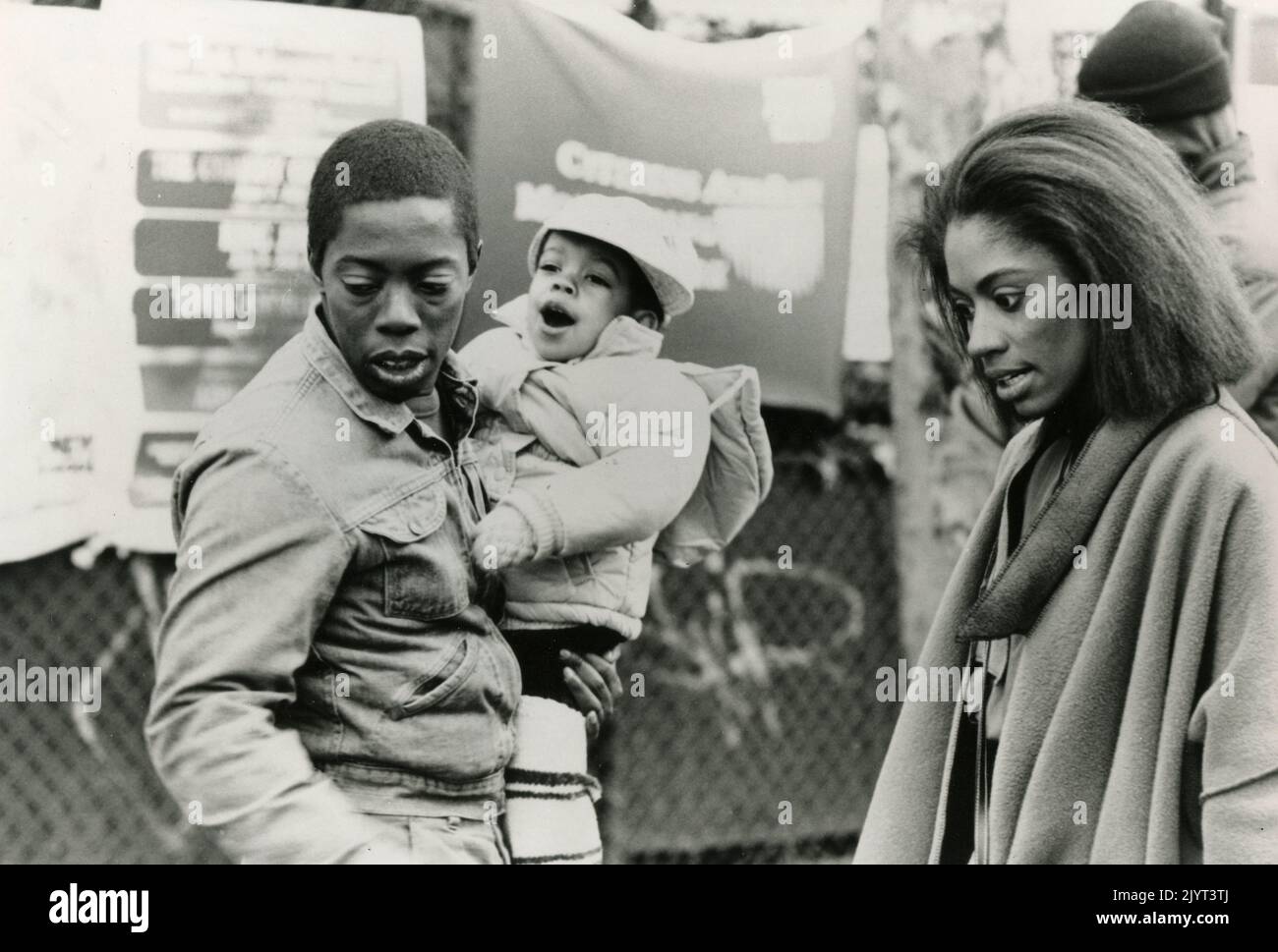 Die amerikanischen Schauspieler Charles Lane und Nicole Alysia im Film Sidewalk Stories, USA 1989 Stockfoto
