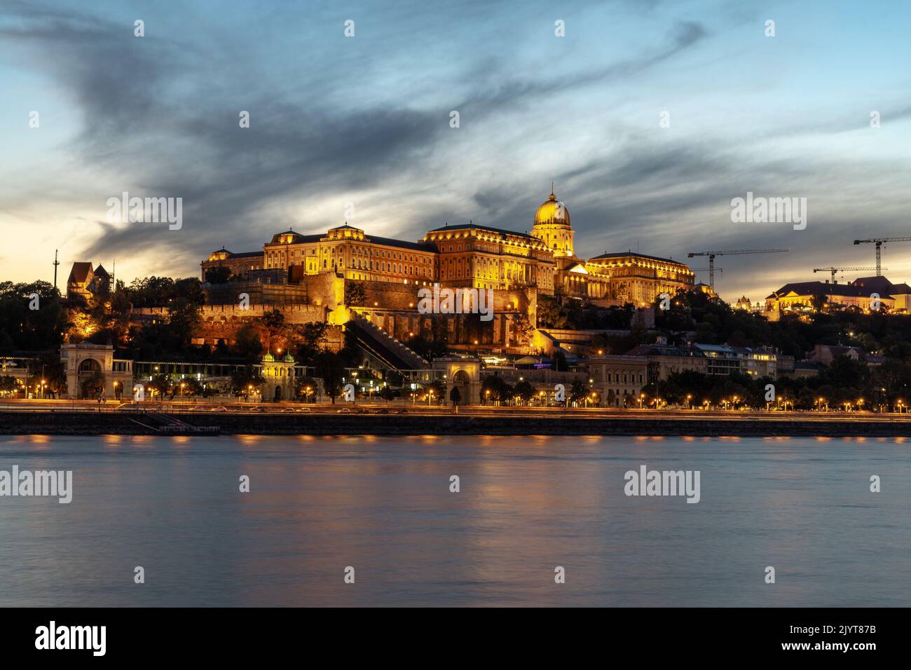 Buda Burg in Budapest. Ungarn. Stockfoto