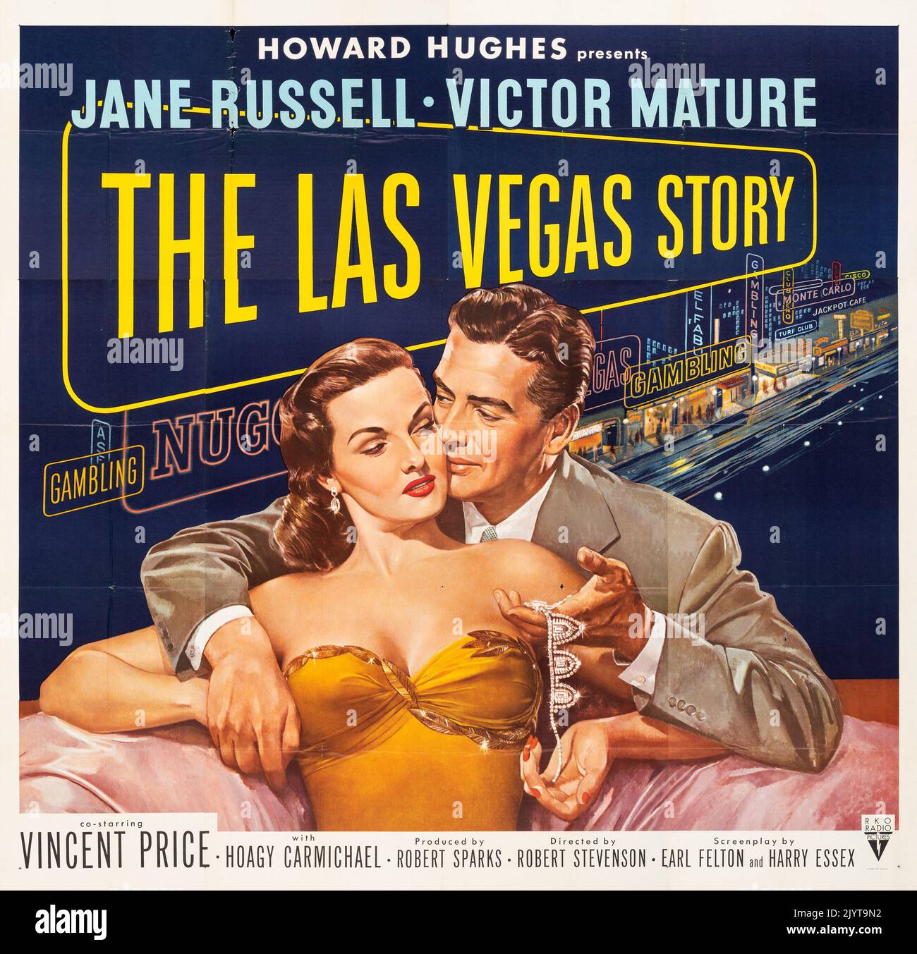 The Las Vegas Story (RKO, 1952) 6-Blatt-Filmposter Stockfoto