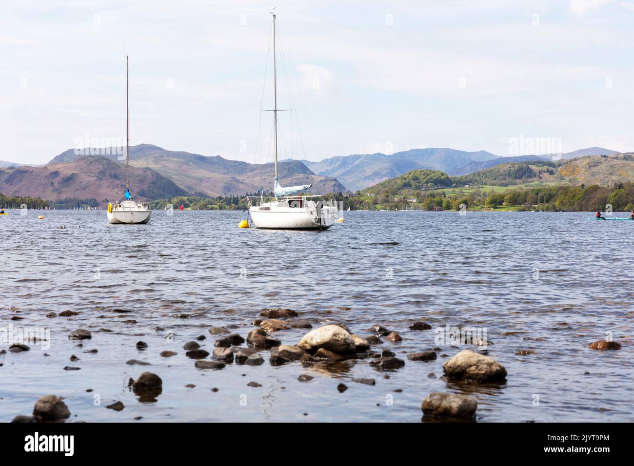 Ullswater Cumbria UK, England, Ullswater Lake, Ullswater Cumbria, Ullswater UK, lake District UK, Ullswater segeln, Ullswater Lake District, UK, Lake Stockfoto