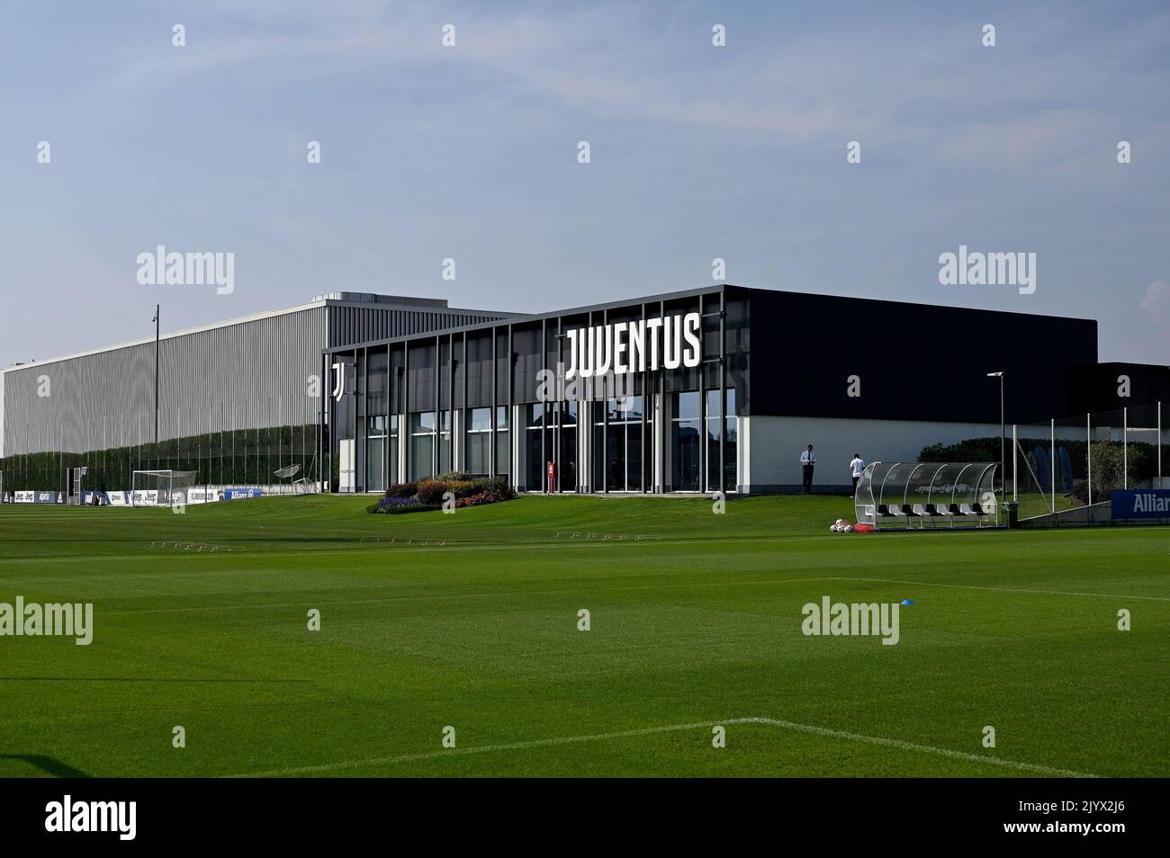 Juventus Training Center während der Trainingssitzung am 05. September 2022 in Turin, Italien Stockfoto