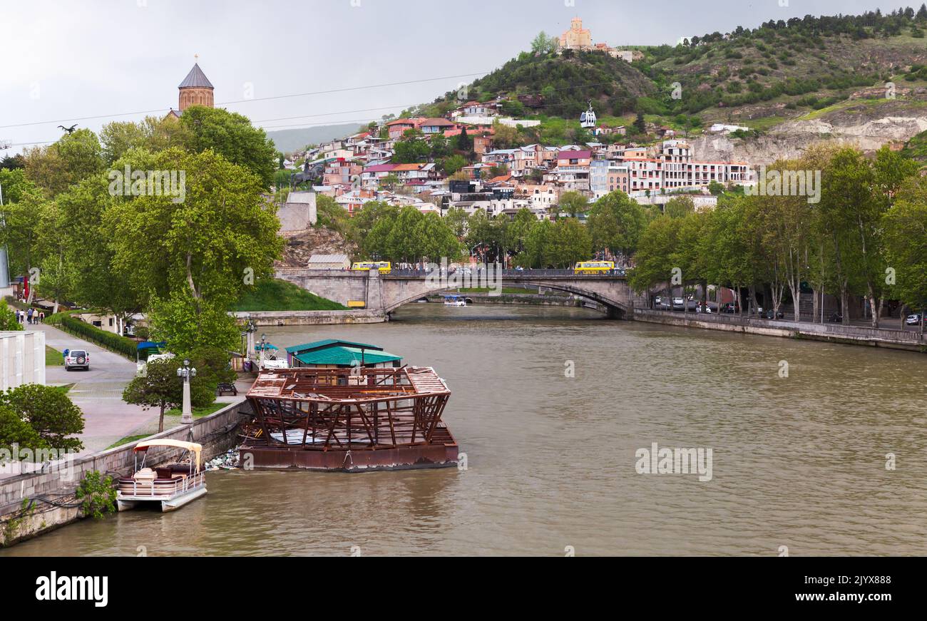 Tiflis, Georgien, Außenfoto an einem Sommertag aufgenommen Stockfoto