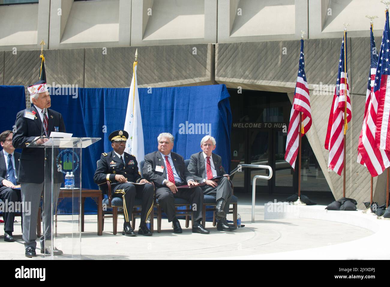 Memorial Day Gedenkveranstaltungen, HUD-Hauptquartier. Stockfoto