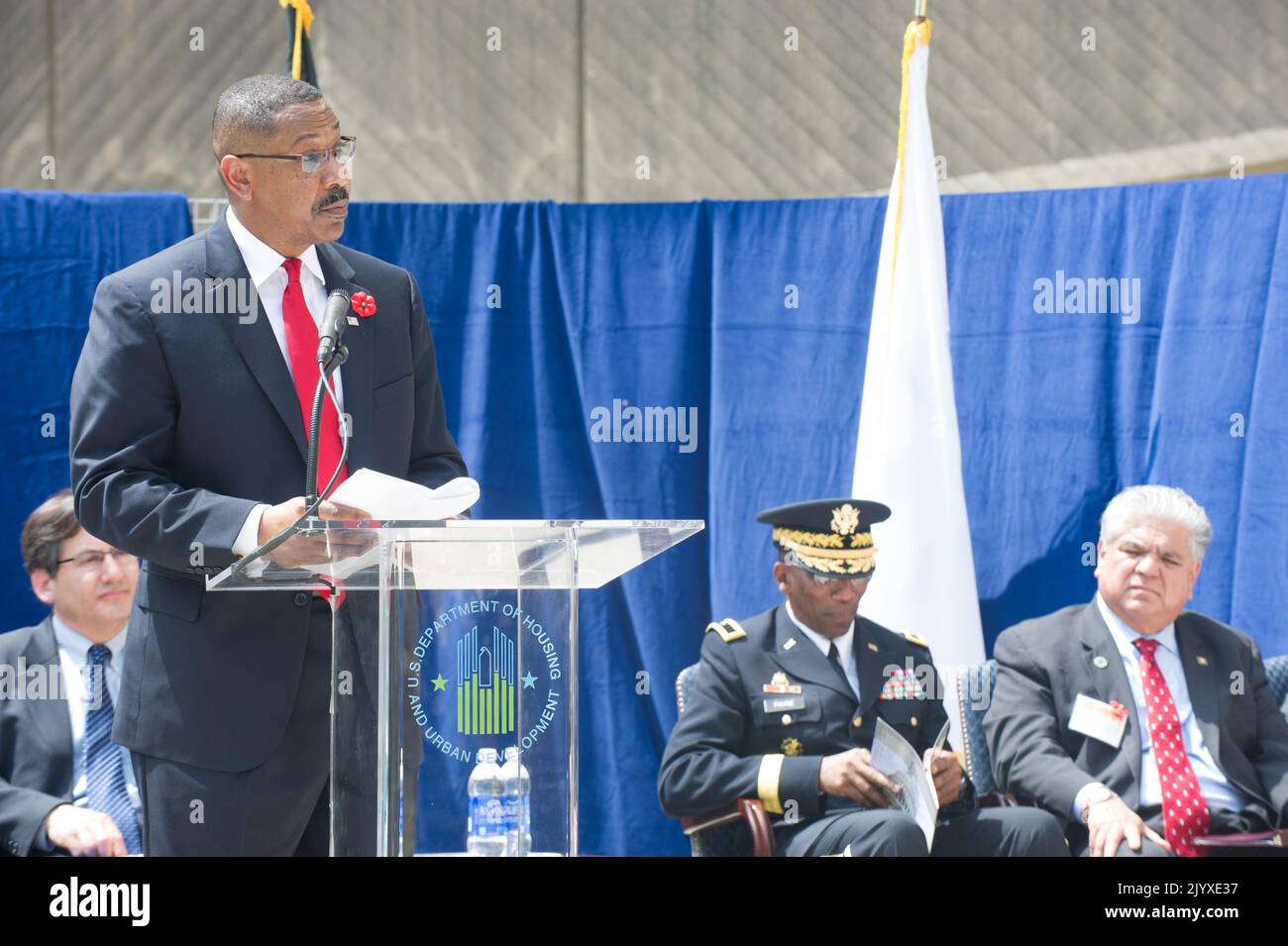 Memorial Day Gedenkveranstaltungen, HUD-Hauptquartier. Stockfoto