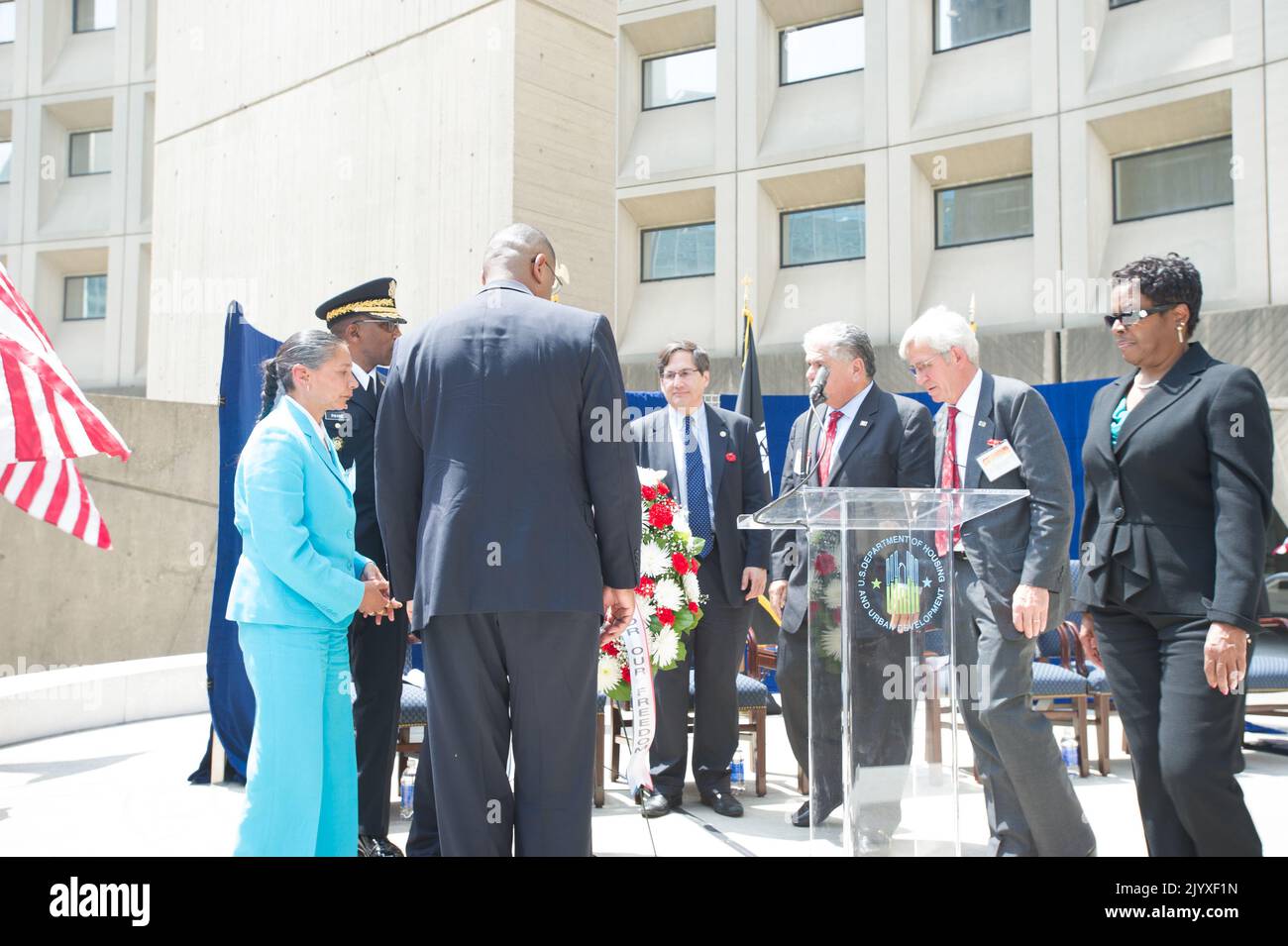Memorial Day Gedenkveranstaltungen, HUD-Hauptquartier. Stockfoto