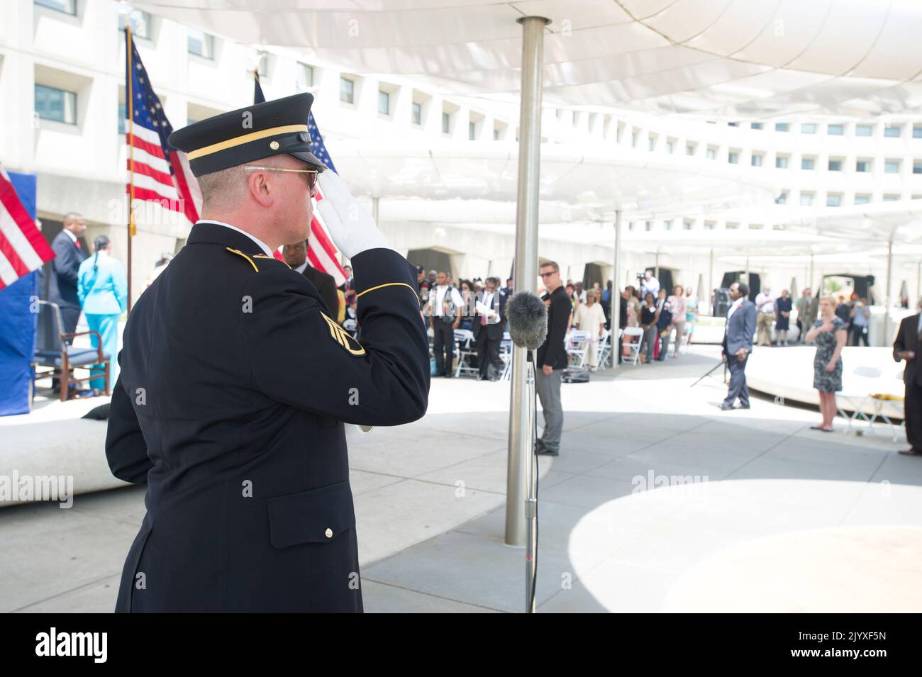 Memorial Day Gedenkveranstaltungen, HUD-Hauptquartier. Stockfoto