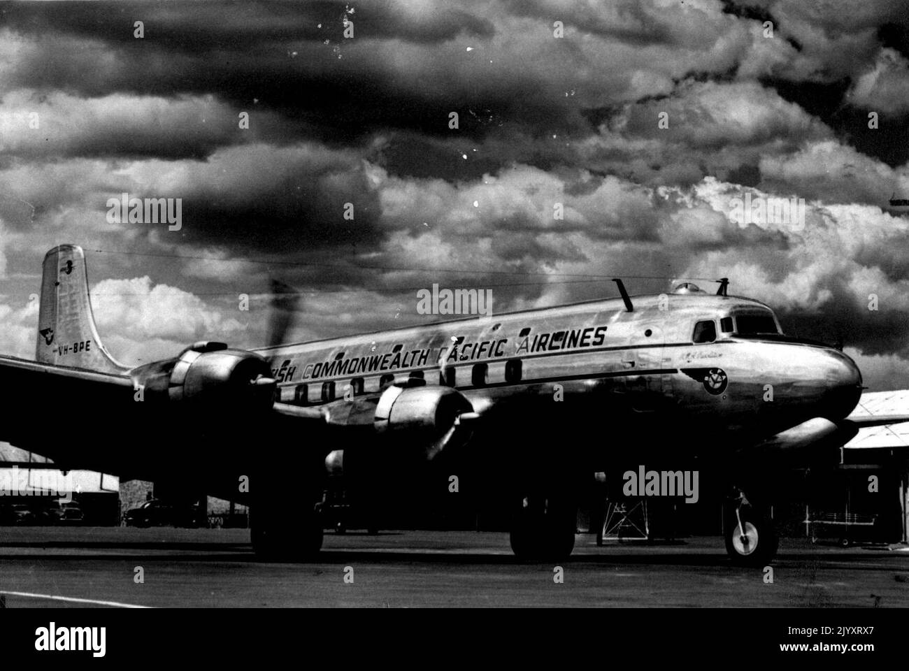 477Q - B.C.P.A. Flugzeuge - Luftfahrt. 8. November 1953. Stockfoto