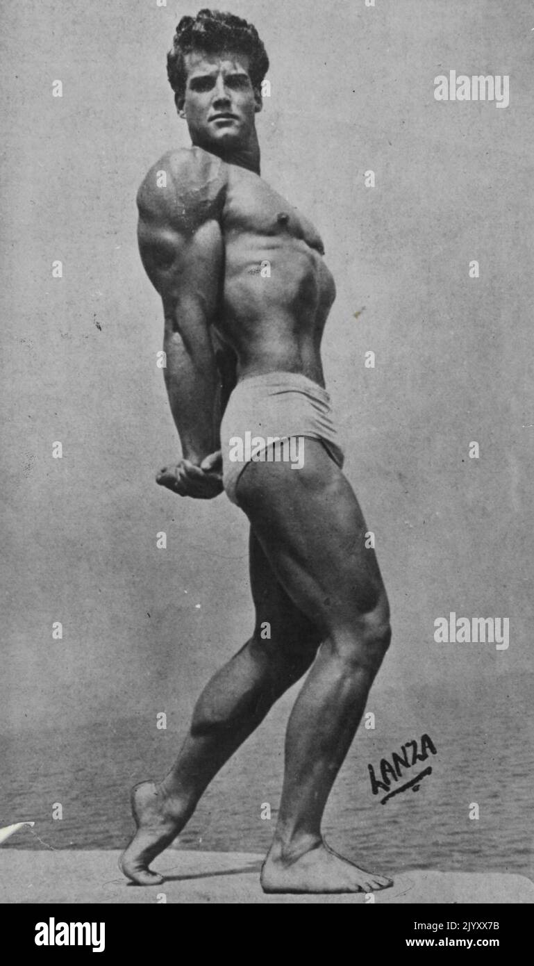 Steve Reeves, Herr Amerika. 01. Januar 1948. Stockfoto