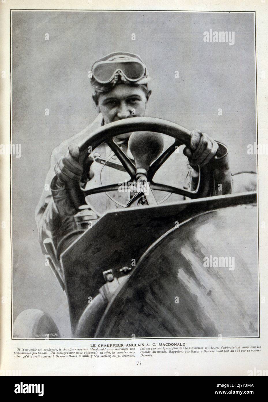 Der Napier L48 mit 6 Zylindern von A. C. McDonald, der bei den Ormond Beach Auto Races in der letzten Januarwoche 1905 einen Land Speed-Rekord von 104,65 Meilen pro Stunde aufgestellt hat Stockfoto