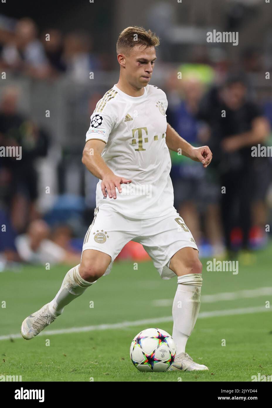 Mailand, Italien, 7.. September 2022. Joshua Kimmich von Bayern München während des UEFA Champions League-Spiels bei Giuseppe Meazza, Mailand. Bildnachweis sollte lauten: Jonathan Moscrop / Sportimage Stockfoto
