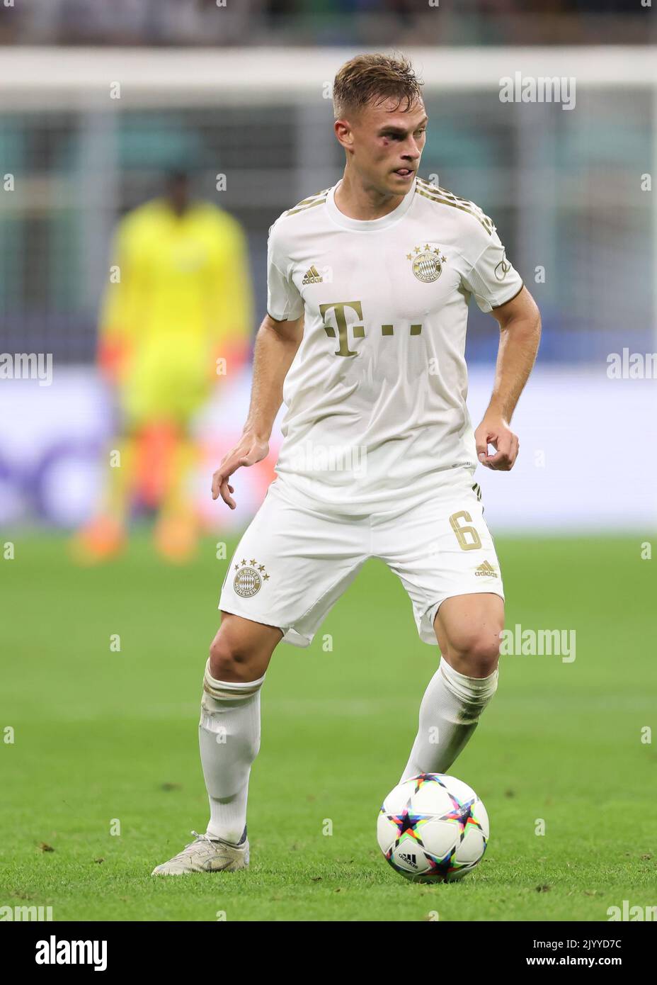 Mailand, Italien, 7.. September 2022. Joshua Kimmich von Bayern München während des UEFA Champions League-Spiels bei Giuseppe Meazza, Mailand. Bildnachweis sollte lauten: Jonathan Moscrop / Sportimage Stockfoto