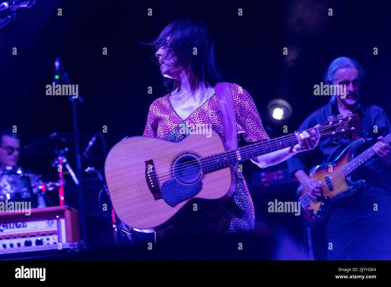 Mailand, Italien. 08. September 2022. Die italienische Singer-Songwriterin Carmen Consoli tritt während eines Konzerts in Carroponte live auf (Foto: Mairo Cinquetti/SOPA Images/Sipa USA) Quelle: SIPA USA/Alamy Live News Stockfoto