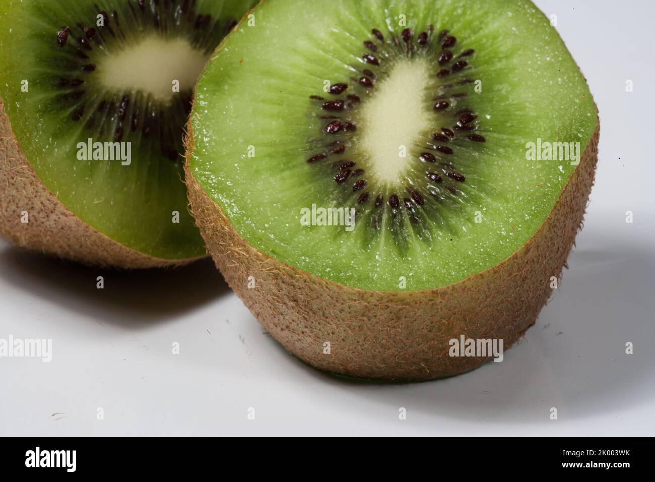 Fuzzy Kiwifruit, Kiwi (Actinidia deliciosa) Stockfoto