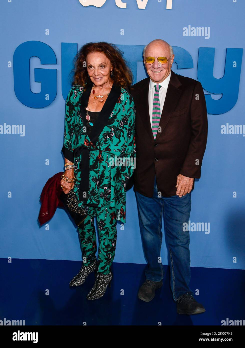 8. September 2022, New York City Diane von Furstenberg, Barry Diller kommt zur APPLE TV Docu-Serie Premiere von GUTSY, die am Donnerstag, 8. September 2022, im Times Center Theatre in New York City stattfand. Foto von Jennifer Graylock-Alamy Stockfoto