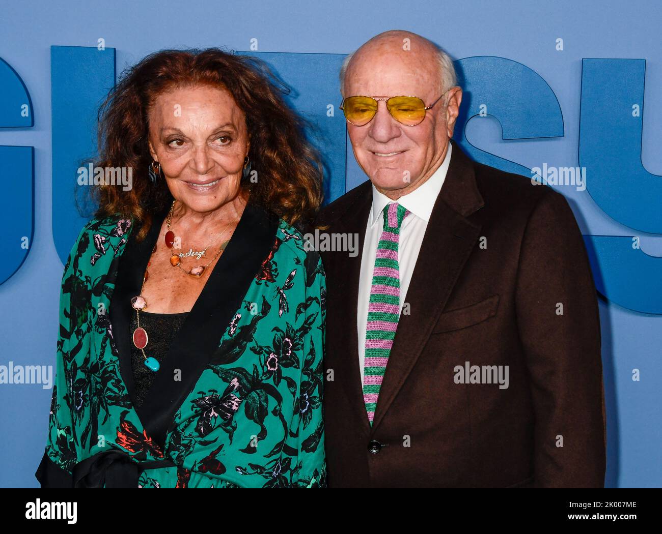 8. September 2022, New York City Diane von Furstenberg, Barry Diller kommt zur APPLE TV Docu-Serie Premiere von GUTSY, die am Donnerstag, 8. September 2022, im Times Center Theatre in New York City stattfand. Foto von Jennifer Graylock-Alamy Stockfoto