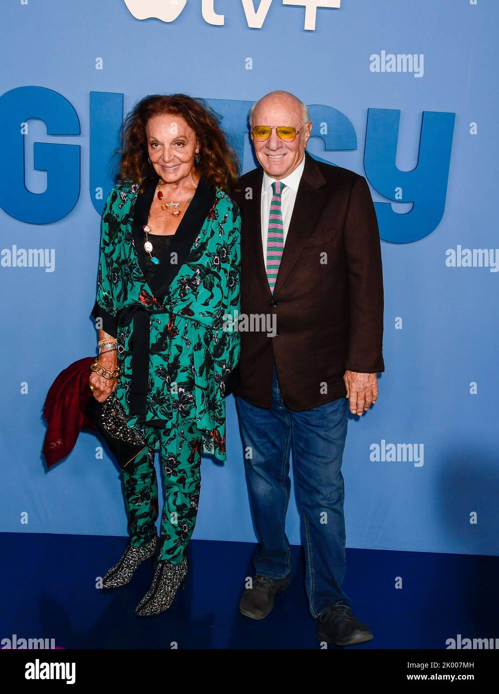 8. September 2022, New York City Diane von Furstenberg, Barry Diller kommt zur APPLE TV Docu-Serie Premiere von GUTSY, die am Donnerstag, 8. September 2022, im Times Center Theatre in New York City stattfand. Foto von Jennifer Graylock-Alamy Stockfoto