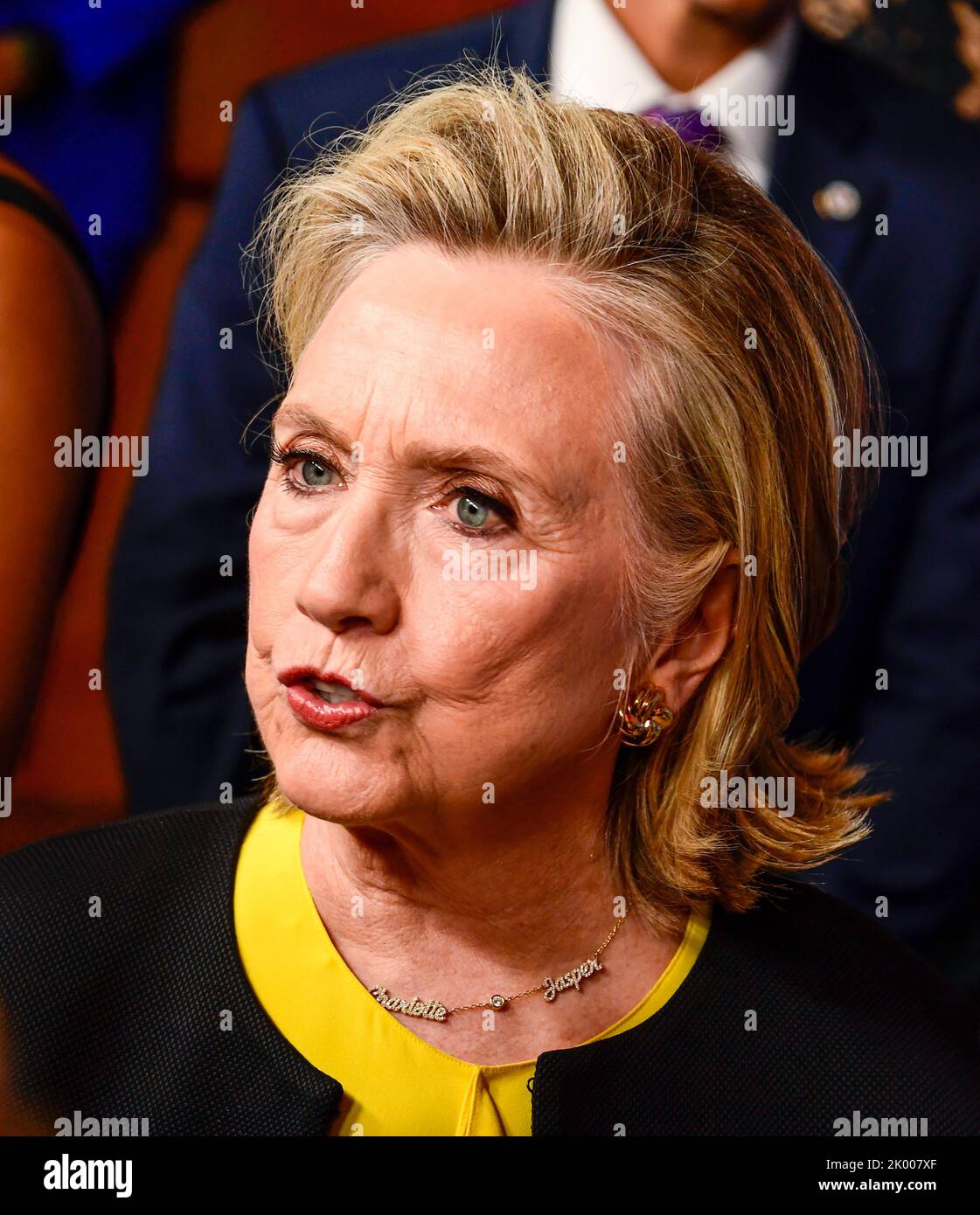 8. September 2022, New York City Hillary Clinton kommt zur APPLE TV Docu-Serie Premiere von GUTSY, die am Donnerstag, den 8. September 2022 im Times Center Theatre in New York City stattfand. Foto von Jennifer Graylock-Alamy Stockfoto