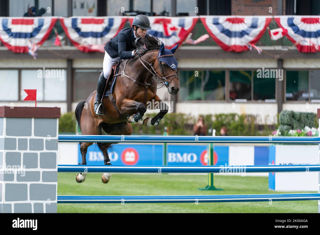 Calgary, Alberta, Kanada, 2022-09-08, Conor Swail (IRL) Riding Count Me in, Spruce Meadows International Showjumping, The Masters - CANA Cup - Credi Stockfoto