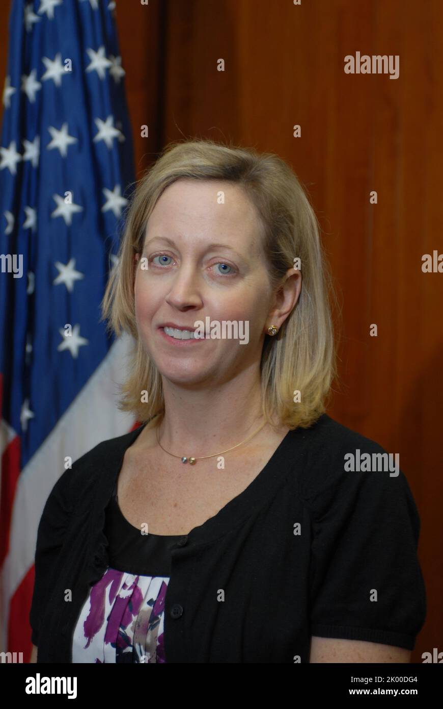 Porträt von Teresa Payne, stellvertretende stellvertretende Asiatische Sekretärin, Büro für Regulierungsangelegenheiten und Industriebau, Büro für Wohnungsbau. Stockfoto