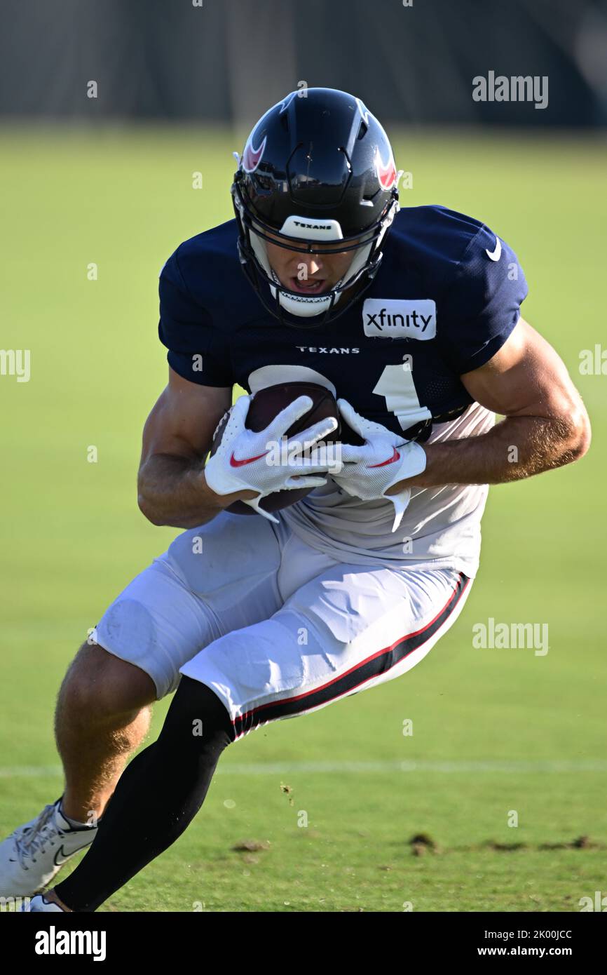 Drew Estrada (81) während der Houston Texans NFL-Praxis am 07. September 2022 im Houston Methodist Training Center A Stockfoto