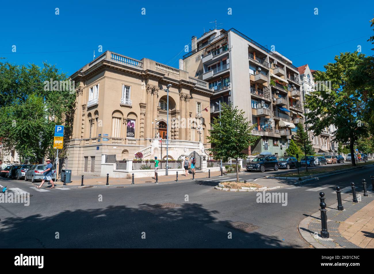 Belgrad, Serbien - 25. Juli 2022: Das Nikola Tesla Museum ist ein Wissenschaftsmuseum im Zentrum von Belgrad, Serbien Stockfoto