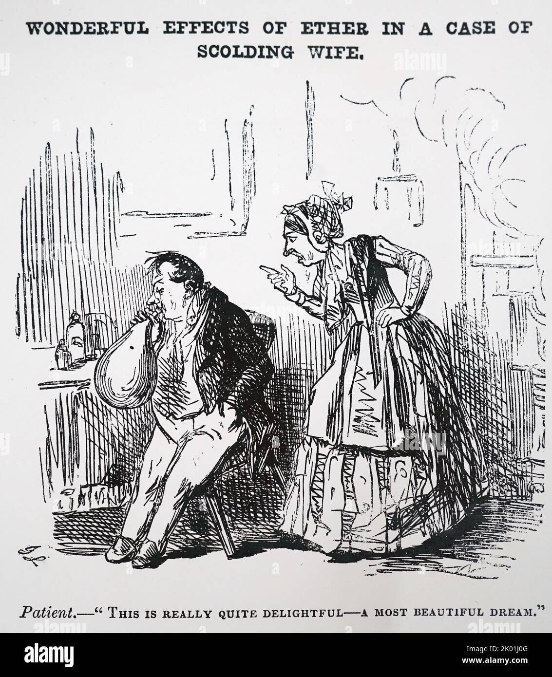 Karikatur aus Punch, London, 1847. Stockfoto
