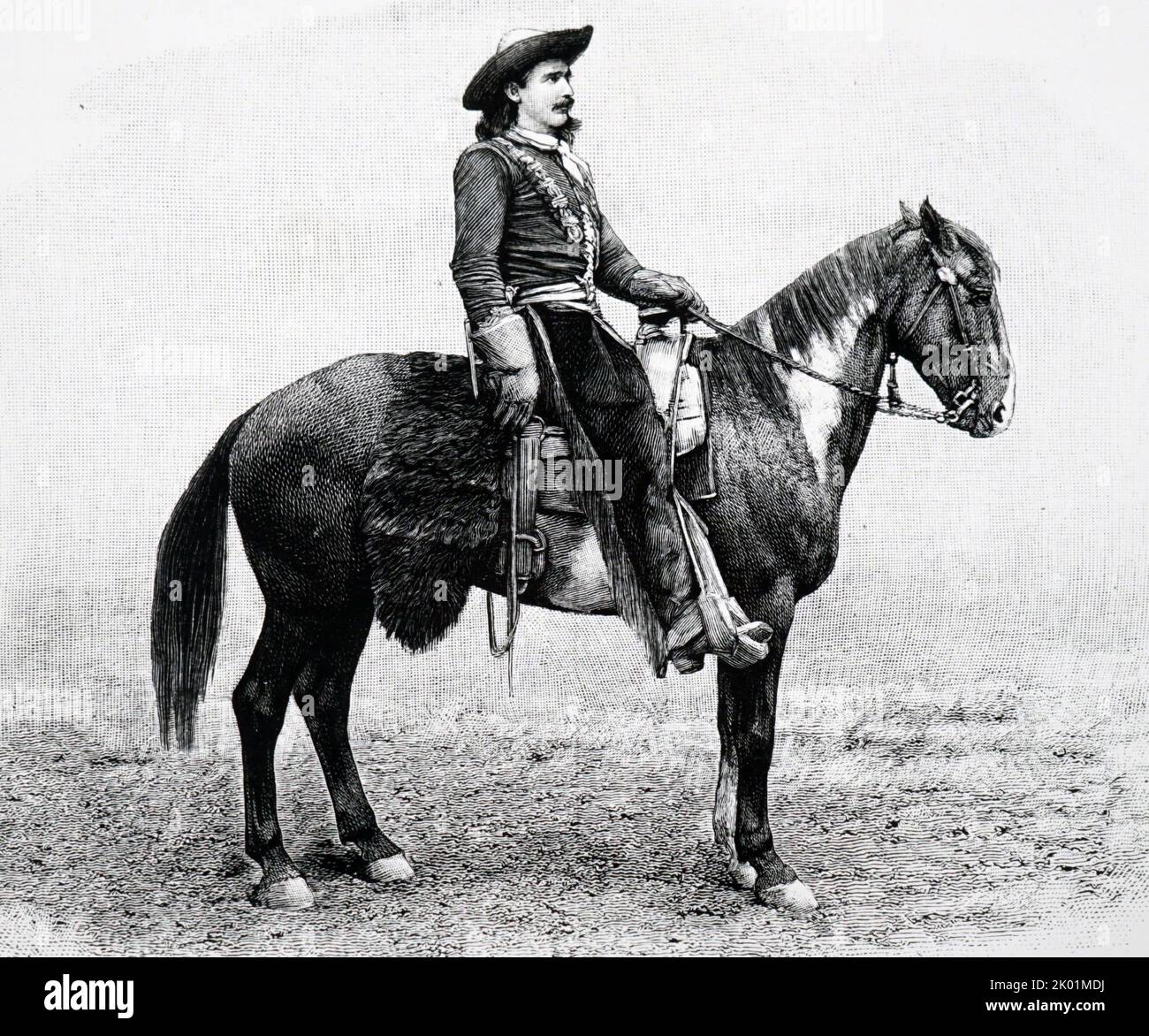 Bucky Taylor, König der Cowboys. Ein Mitglied von Buffalo Bills Wild-West-Show. Stockfoto