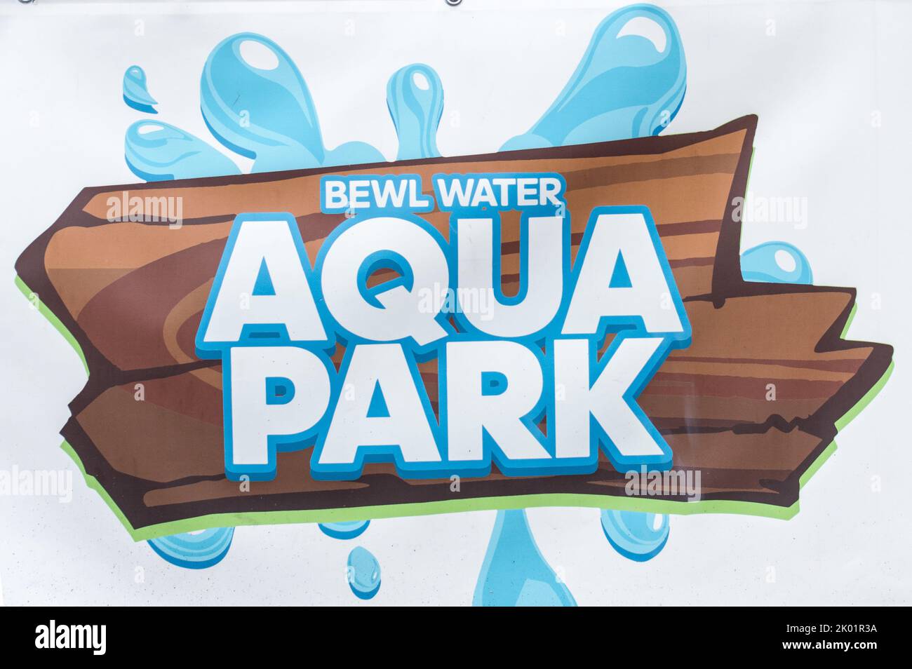 Bewl Water Aqua Park-Logo Stockfoto