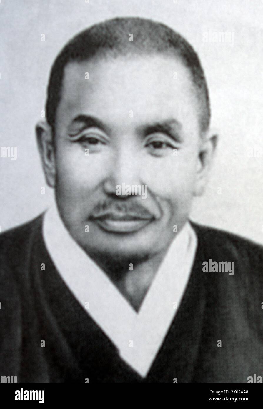 Cho man-sik (1883 - 1950) war ein nationalistischer Aktivist in der koreanischen Unabhängigkeitsbewegung. Stockfoto