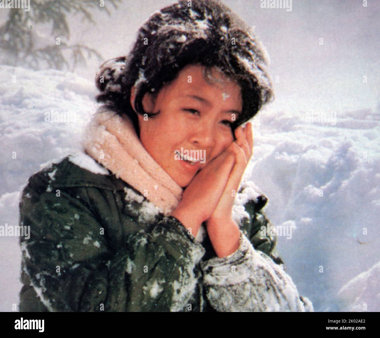 Spielfilm - „Vierzehnter Winter“. Nordkoreanischer Film 1980 Stockfoto