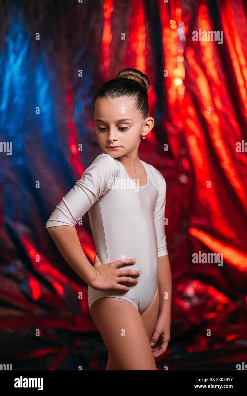 Ballerina Lifestyle Kind Hobby anmutige kleine Mädchen Stockfoto