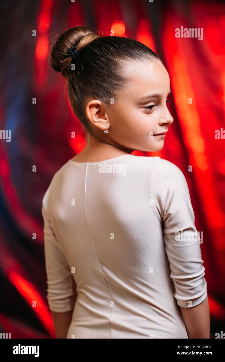 Kleine Ballerina Lifestyle Kind Sport glücklich Mädchen Stockfoto