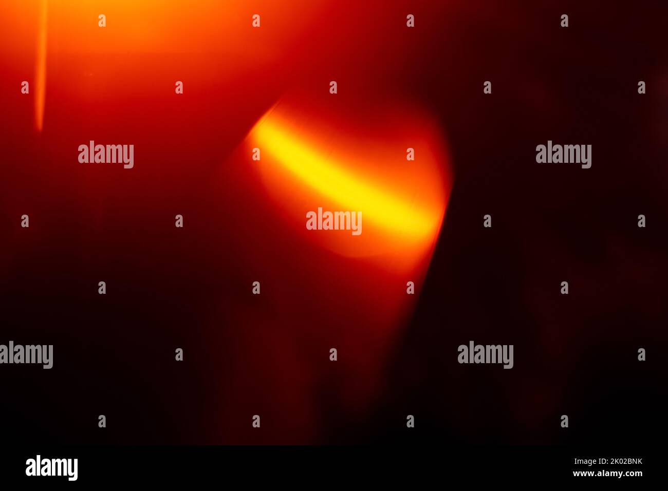 Lichtreflexe defokussierendes Glühlicht undicht orange Flecken Stockfoto