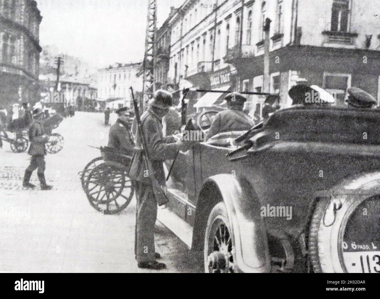 Deutsche Insassen in Kiew. März 1918. Stockfoto