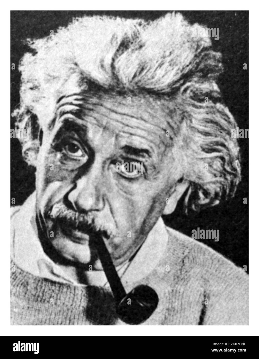 Albert Einstein (1875-1955). Wurde in Deutschland geboren. Lange Zeit lebte er in der Schweiz und den USA, schuf die spezielle und allgemeine Relativitätstheorie. Der Autor vieler Werke und Entdeckungen. Stockfoto