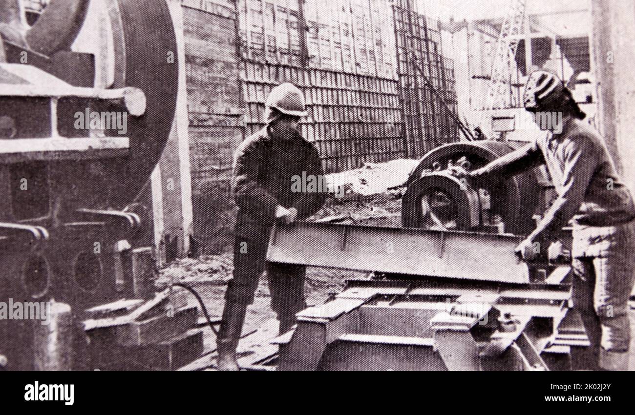 Ursus-Traktorenwerk in Warschau, mit technischer Unterstützung der UdSSR errichtet. Polen Stockfoto