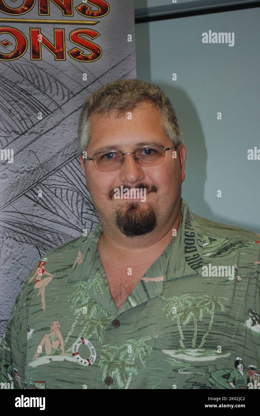 Richard Baker (L. Richard Baker III) ist ein amerikanischer Autor und Game Designer, der an vielen Dungeons & Dragons RPG D&D Kampagnen-Einstellungen gearbeitet hat. Stockfoto