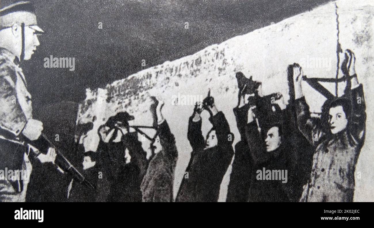 Repressalien der Nazis gegen deutsche Antifaschisten. Berlin, 1933 Stockfoto