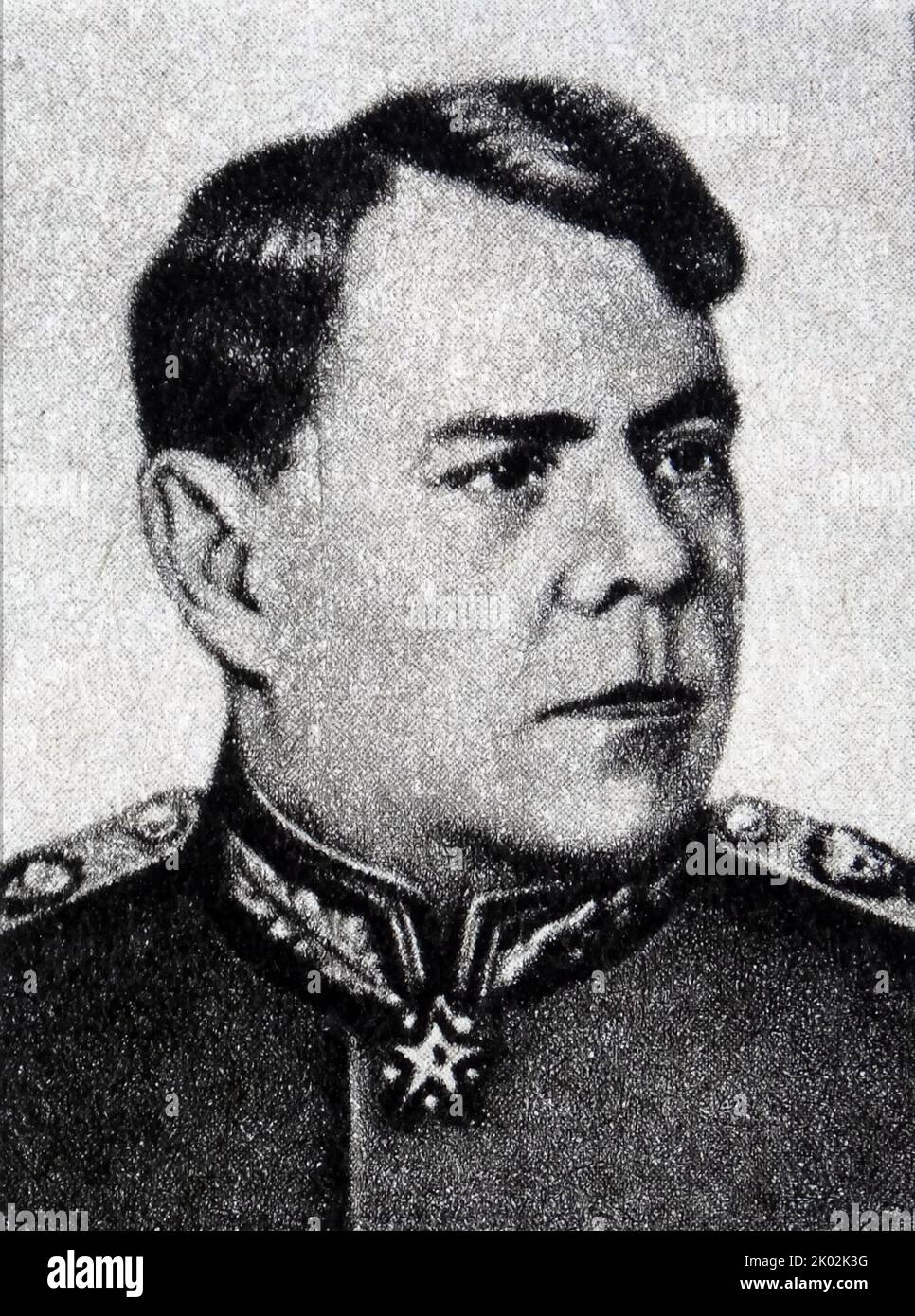 Alexander Michajlowitsch Wassilewskij (1895 - 1977), Marschall der Sowjetunion im Jahre 1943. Er diente als Generalstabschef der sowjetischen Streitkräfte (1942-1945) und stellvertretender Verteidigungsminister während des Zweiten Weltkriegs sowie als Verteidigungsminister von 1949 bis 1953. Stockfoto