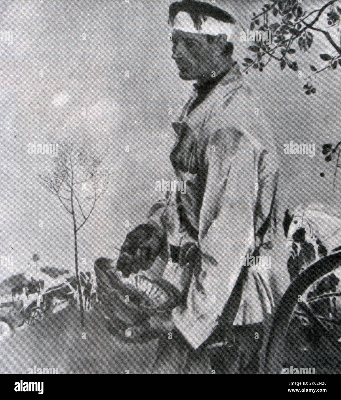 Süße Kirsche. E. Moiseenko. Öl. 1969 Stockfoto