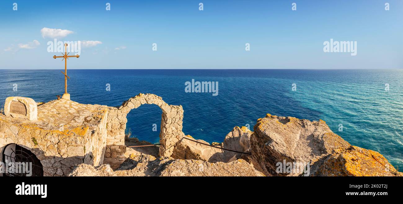 Kap Kaliakra in Bulgarien an der Schwarzmeerküste Stockfoto