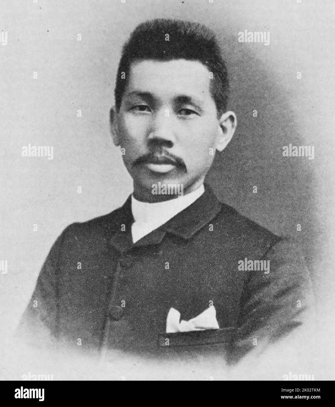 Katayama Sen (1859-1933). Sen war ein früher japanischer marxistischer politischer Aktivist und Journalist, eines der ursprünglichen Mitglieder der Kommunistischen Partei Amerikas und Mitbegründer der Kommunistischen Partei Japans im Jahr 1922. Stockfoto