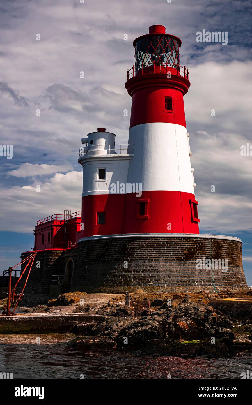 Longstone Island Lighthouse, Farne Islands, Northumberland, England Stockfoto